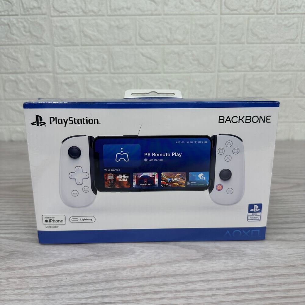 PlayStation Backbone Mobile Gaming Controller iPhone Lightning Edition BB-02-W-S